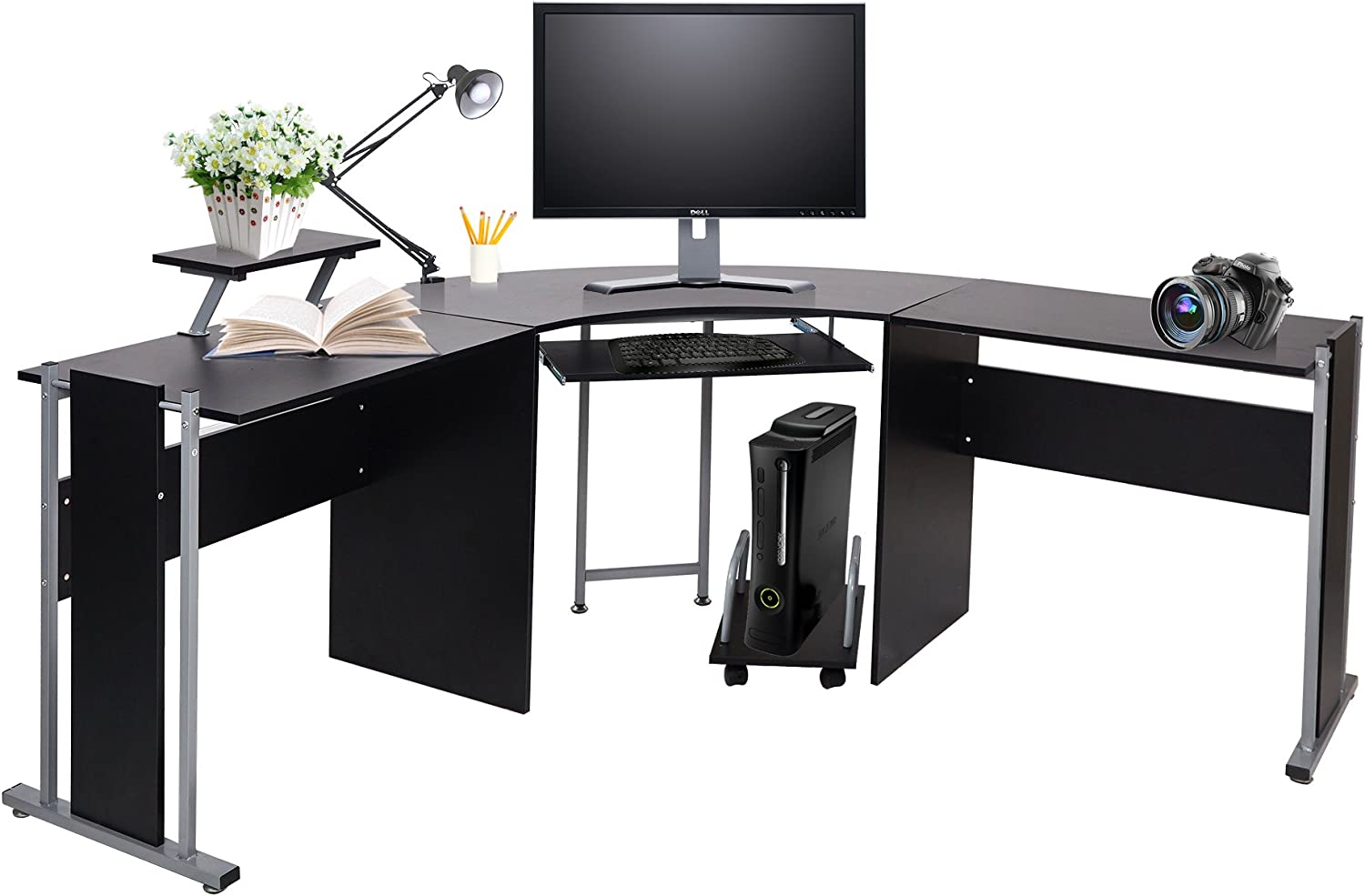 (Out of Stock) L-Shaped Gaming Desk,  Large Corner Computer Desk for Home office