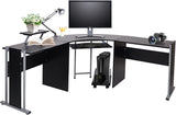 L-Shaped Gaming Desk,  Large Corner Computer Desk for Home office