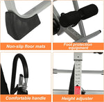 Heavy Duty Inversion Table for Back Adjustable Pain Therapy Training w/ Protective Belt Support