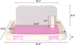 Pet Training Pad Large Size Dog Training Toilet Indoor Potty Tray for Large Dog, Pet Pee Pad Holder, 26.5”x18”x1.6” - Bosonshop