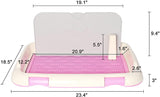 Pet Training Pad Large Size Dog Training Toilet Indoor Potty Tray for Large Dog, Pet Pee Pad Holder, 26.5”x18”x1.6” - Bosonshop