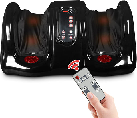 Electric Multilevel Settings Foot Massager Machine with Soothing Heat Deep Kneading Rolling for Foot Pain