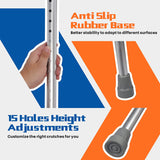 Pair of Aluminum Alloy Rehabilitation Crutches with Ergonomic Handles