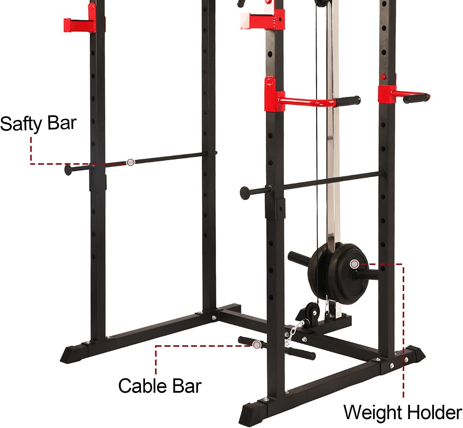 (Out of Stock) Full Body Train Power Rack Squat Cage, Fitness Smith Cage System