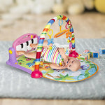 Activity Kick and Play Mat Gym with Piano for Baby 0-36 Months, Light and Music Piano Gym Toy