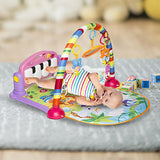 Activity Kick and Play Mat Gym with Piano for Baby 0-36 Months, Light and Music Piano Gym Toy