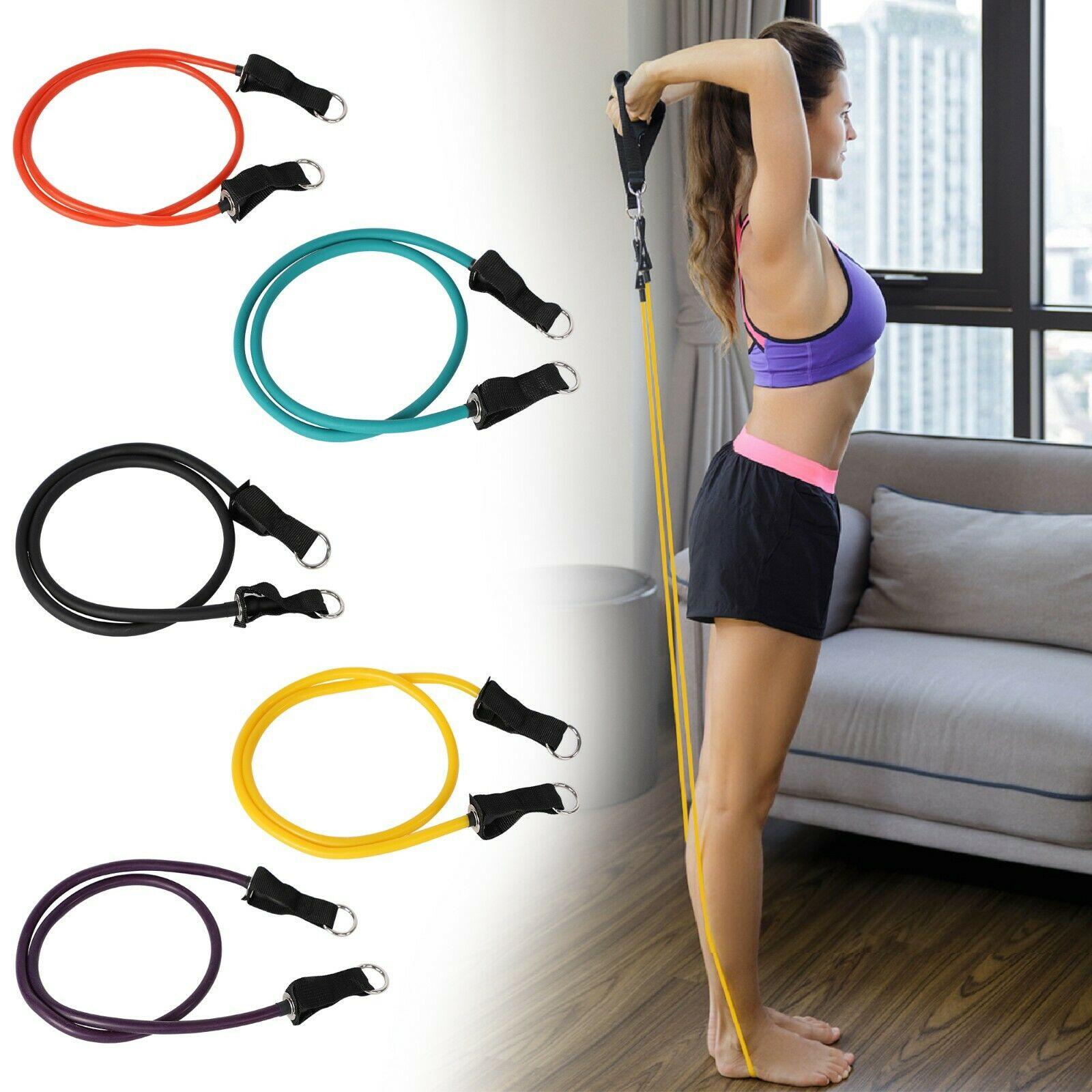 11 Pack Resistance Bands Set with Door Anchor Pulling Force Isolation Belt Set can be Adjustable - Bosonshop