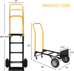 2-in-1 Convertible Multipurpose Dolly/Cart Hand Truck Heavy Duty Platform Cart  with Swivel Wheels 330 Lbs Capacity