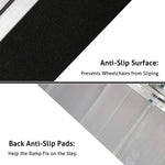 6 ft. Multifold Aluminum Portable Wheelchair Ramp w/ Slip-Resistant Surface