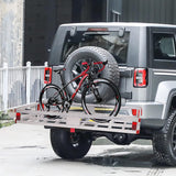 Aluminum Hitch Mounted Cargo Carrier,500 lbs Capacity, Silver