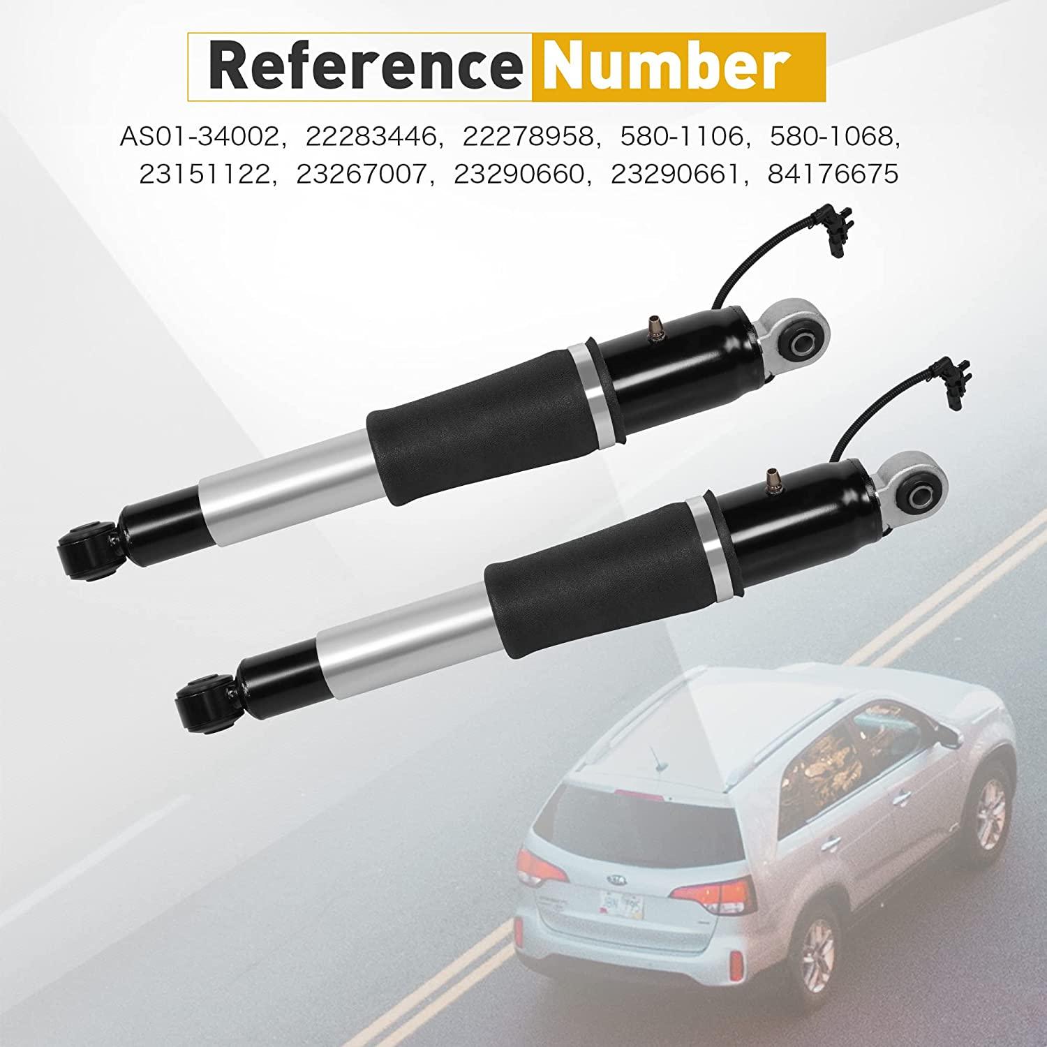 Set of 2 Rear Air Suspension Shock Absorber Struts Replacement