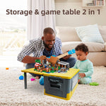 Lidded Storage Bins Instant Crate Collapsible Box Picnic Platform Table 2-in-1 Stackable Plastic Box