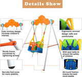 3 In 1 Baby Swing Set Toddler Infant Safety Hanging Playset with Seat Belt and Metal Stand